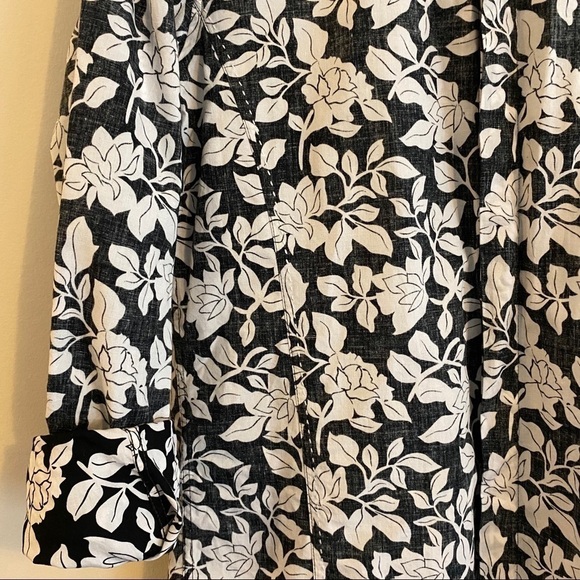 INC Floral B&W Button Down Men’s Dress Shirt - Picture 8 of 8